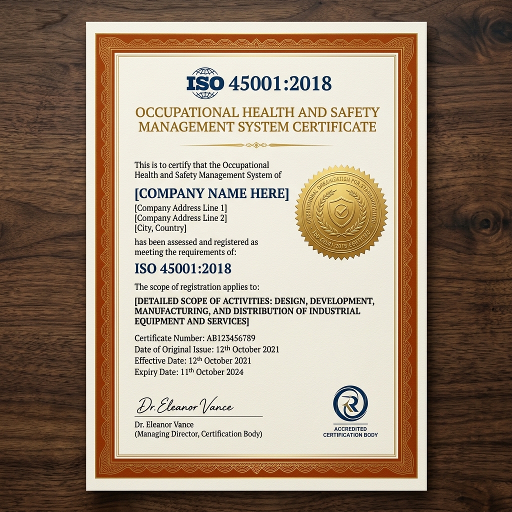 Alde Group ISO 45001 2018 İş Sağlığı ve Güvenliği Yönetim Sistemi Sertifikası